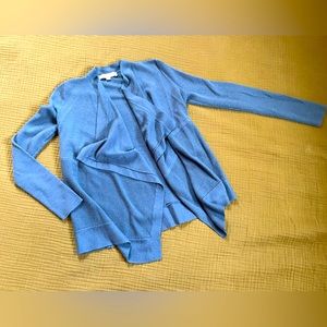 Loft Teal Knit Cardigan, Size XS